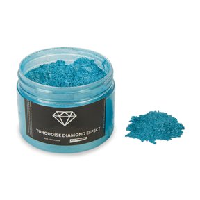 Mica Powder - Turquoise Diamond Effect - 51 Grams
